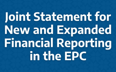 Joint Statement for New and Expanded Financial Reporting in the EPC